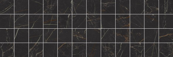 Laparet Royal Декор мозаичный чёрный MM60074 20х60