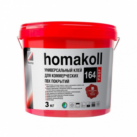 Клей Homakoll 164 Prof для напольной плитки, 3 кг купить в Центр Пола.
