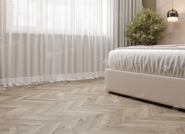 Alpine Floor Chevron 18-3 Дуб Отбеленный Натуральный