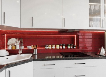 Настенная плитка MAIOLICA GLOSS RED 7,5х30