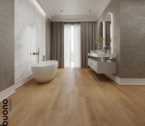 Керамогранит Buono Ceramic Forest Сhestnut Matt 20х120 Матовый