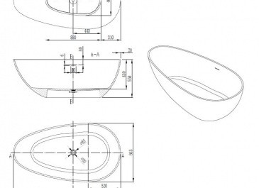 Ванна NT312 1700 Germoglio
