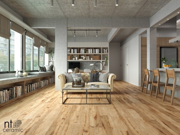 Керамогранит Wood Mocca Brown 20 х 120 Матовый