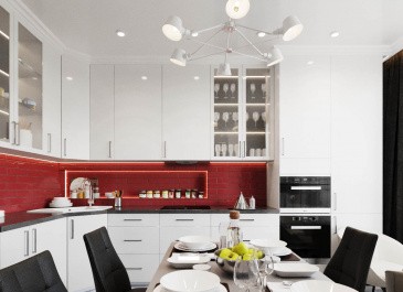 Настенная плитка MAIOLICA GLOSS RED 7,5х30