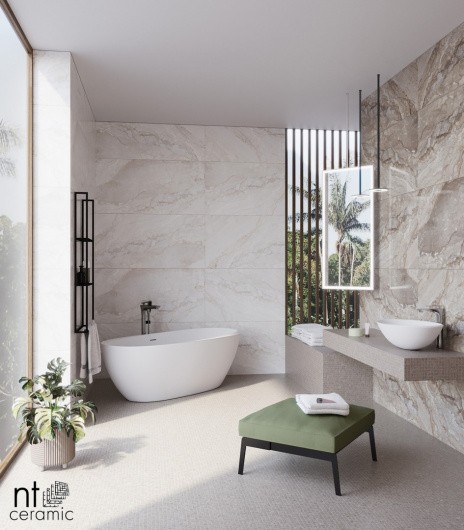 Керамогранит Gravel White 60 x 120 Полированный