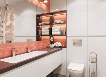 Настенная плитка MAIOLICA GLOSS CORAL 7,5х30