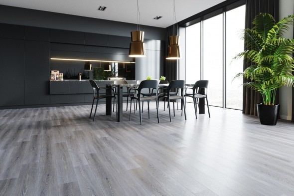 Fargo 379-1 Дуб Серый Иней купить выгодно в Москве с доставкой. Центр Пола.